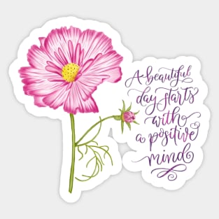 Flowers for spring and a positive mind Sticker